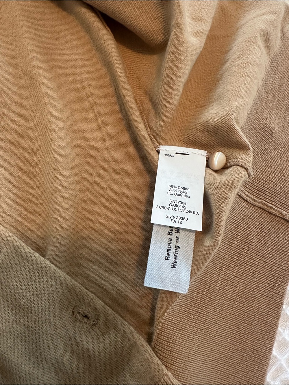 J.Crew Tan Button Front Cardigan - Picture 4 of 4